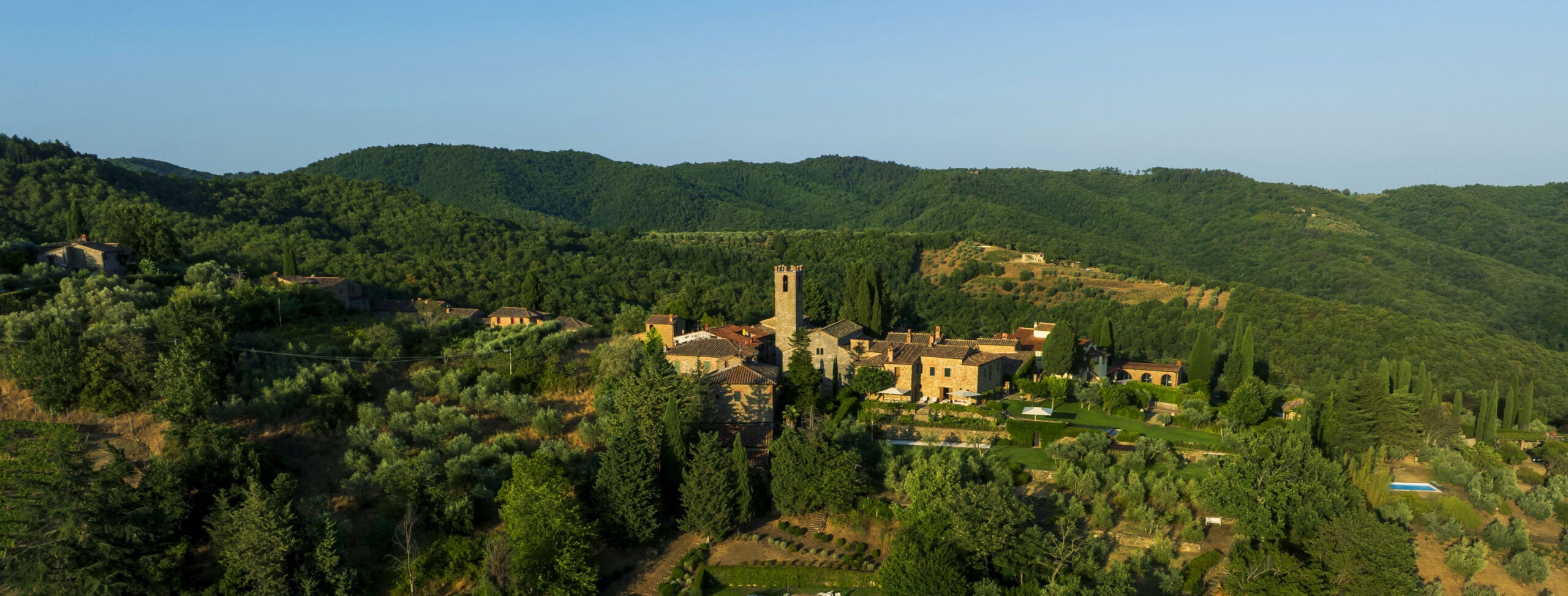 Aerial view of the estate